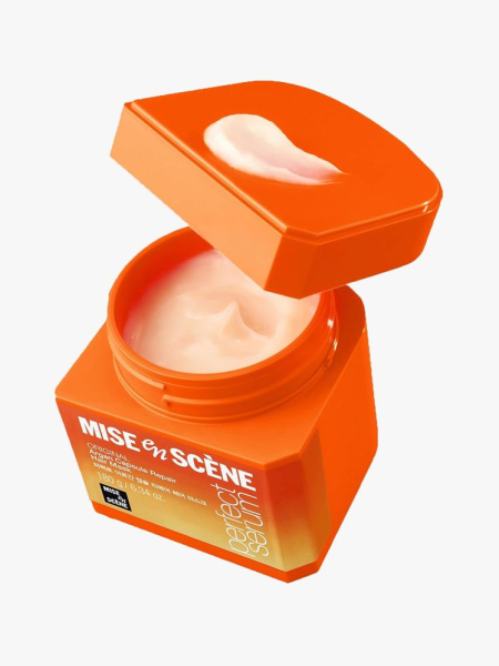 Mise en Scène Argan Oil Repair Mask in branded tub component on a light gray background